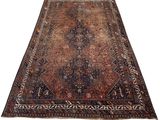 a large antique persian rug on a white background