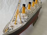 an image of a model of a ship on a table