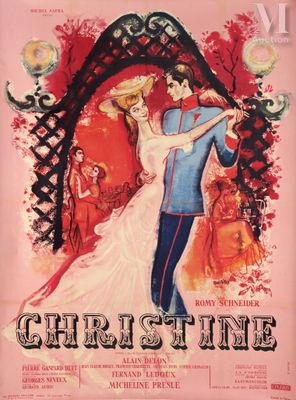 a movie poster for christmas time starring a man and a woman in a wedding dress