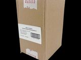 a cardboard box that has a barcode on it
