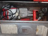 a metal box that has some wires in it