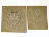 deux médailles commémoratives du 25e anniversaire des États-Unis