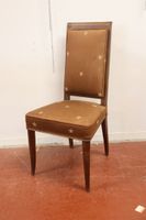 André ARBUS (1903-1969) Chaise "Constellation" en velours br… (photo 4)