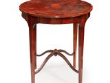 a george ii mahogany and marble top side table