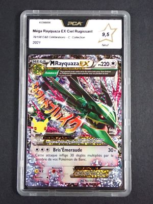a close up of a card in a plastic container on a table