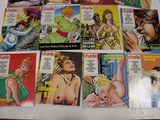 a lot of comic books on the table
