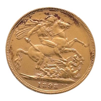 une image représentant une pièce d'or sur laquelle figure un homme à cheval