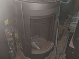 an image of a wood burning stove in a room