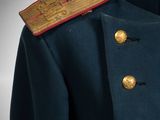 a close up of a military uniform on a mannequin mannequin