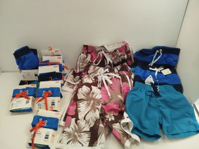 a pile of clothing that is sitting on a table