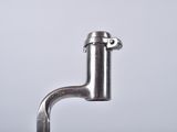 a close up of a metal object on a table