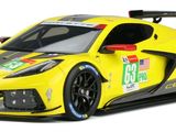 the yellow race car is ready to race on the track