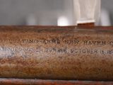 a baseball bat that is sitting on a table