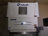 an image of a white refrigerator with a sign on it