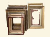 three frames that are sitting next to each other
