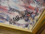 a picture of a painting on the wall of a room