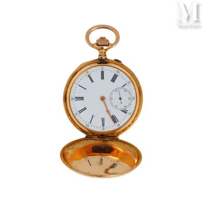 Montre de gousset Montre de gousset en or jaune et rose 18k … - Photo 1