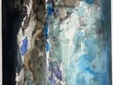 an image of a painting of a person standing in front of a wall