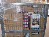 a large metal cart with a bunch of items in it