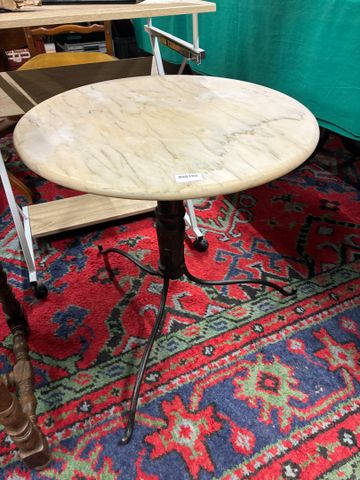 Table basse d’extérieur plateau marbre