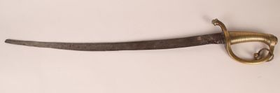 an image of a very old sword on a white surface