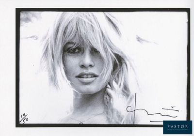 black and white photograph of a woman with long blond hair