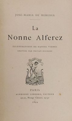 HEREDIA (José-Maria de). La Nonne Alferez. Illustrations de …