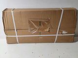 a cardboard box that has been wrapped in plastic