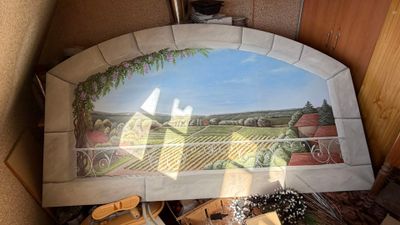 Julie MERIEL (artiste locale) : « Paysage » très grande toil…