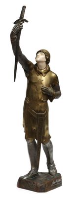 MONIER Julien - CREDO - Statuette chryséléphantine en bronze…