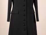 an image of a black coat on a mannequin mannequin