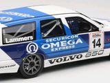 a blue and white car on a white background