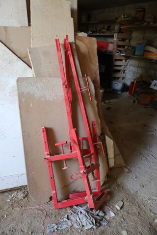 Lot de 4 gardes corps provisoire de chantier avec filet