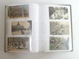 an open book with pictures of people on it