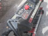 a close up of a car battery in the back of a truck