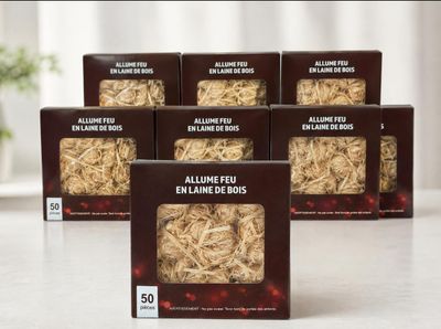 four boxes of all natural feed are sitting on a table