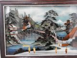 a picture of a painting on the wall of a house