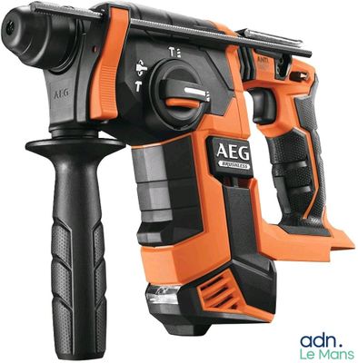 a close up of an electric hammer with a cord