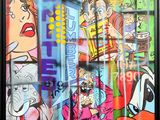 a picture of a painting on the side of a building