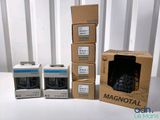 several boxes are stacked on top of each other on a table