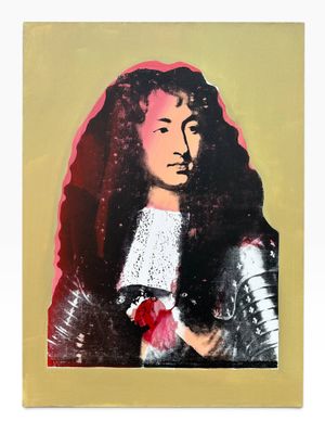 an image of a painting of a man in armor with a heart in his hand