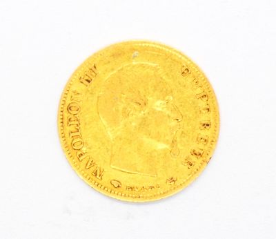 Pièce de 10 francs or Napoléon III, tête nue, 1860 A. 3,18 g… - Photo 1