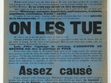 an old newspaper advertises citizens to vote in the french election