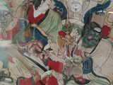 a picture of a painting on the wall of a building