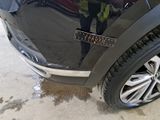 a close up of a car with a sticker on it