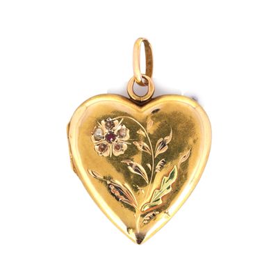 une image représentant un cadenas doré en forme de cœur orné de fleurs