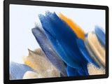 an image of a close up of a tablet computer on a white background