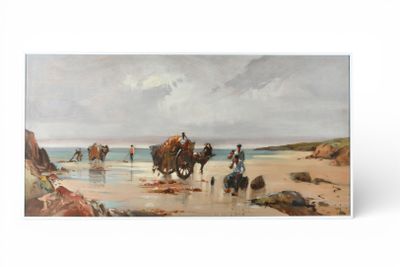 GRES Serge (1899-1970). Les ramasseurs de goémon.