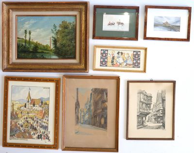 de nombreuses photos accrochées au mur d'une pièce