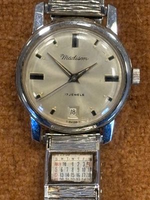 Montre bracelet homme MADISON automatique vintage